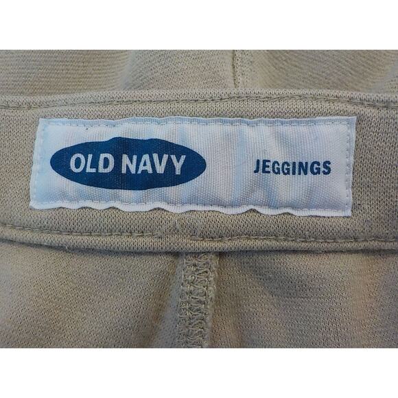 Old Navy Women 14 Beige Jeggins Ankle Pants Pull On Stretch Minimalist Casual - Picture 4 of 7